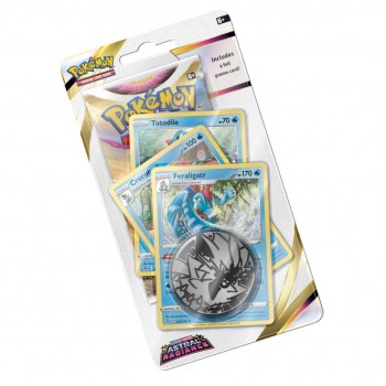 Pokémon Sword & Shield: Feraligatr Astral Radiance Premium Checklane kortų papildymas (anglų k.)