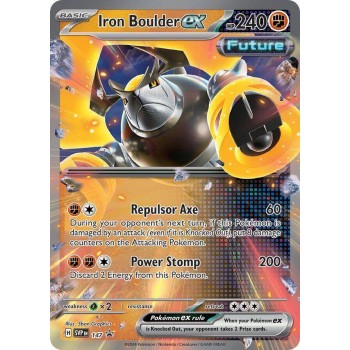 Pokémon TCG: Paradox Destinies Ex Iron Boulder Ex rinkinys metalinėje dėžutėje Pokémon TCG: Paradox Destinies Ex Iron Boulder Ex rinkinys metalinėje dėžutėje