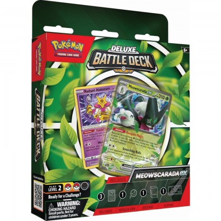 Pokémon Deluxe Battle Deck Meowscarada ex kortų kaladė