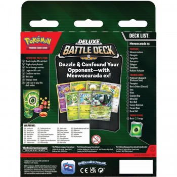 Pokémon Deluxe Battle Deck Meowscarada ex kortų kaladė