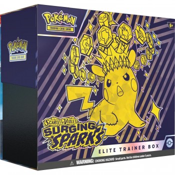 Pokemon Scarlet & Violet Surging Sparks Elite Trainer Box ETB (anglų k.) Pokemon Scarlet & Violet Surging Sparks Elite Trainer Box ETB (anglų k.)