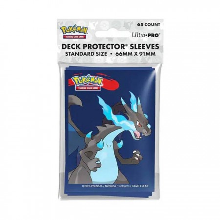 Mega Charizard X Standard apsauginės kortų įmautės (65 kortoms) Pokémon Ultra Pro Mega Charizard X Standard apsauginės kortų įmautės (65 kortoms) Pokémon Ultra Pro