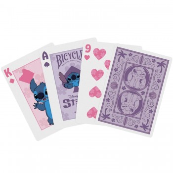 Disney Stitch žaidimo kortos (violetinės sp.) Bicycle Disney Stitch žaidimo kortos (violetinės sp.) Bicycle