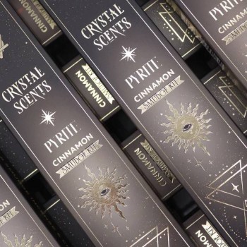 Cinamono kvapo smilkalai su Pirito kristalais Crystal Scents Cinamono kvapo smilkalai su Pirito kristalais Crystal Scents