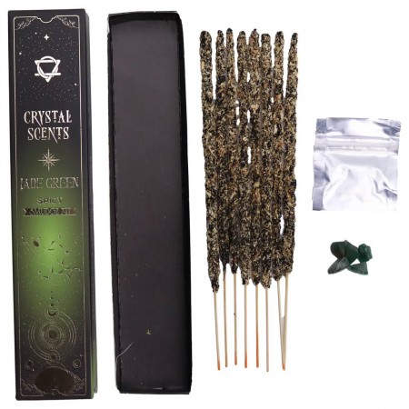 Prieskonių kvapo smilkalai Spicy su Nefrito kristalais Crystal Scents Prieskonių kvapo smilkalai Spicy su Nefrito kristalais Crystal Scents