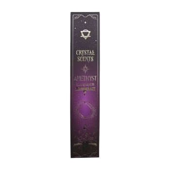 Levandų Kvapo smilkalai su Ametisto kristalais Crystal Scents