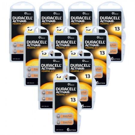 Duracell Activair 13 baterijos klausos aparatams 60 vnt.
