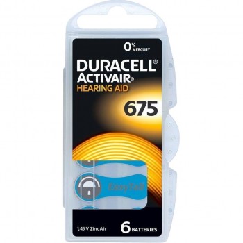 Duracell Activair 675 baterijos klausos aparatams 60 vnt. Duracell Activair 675 baterijos klausos aparatams 60 vnt.