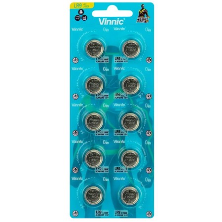 Vinnic LR9 L1560 625 EPX šarminės baterijos 10 vnt. Vinnic LR9 L1560 625 EPX šarminės baterijos 10 vnt.