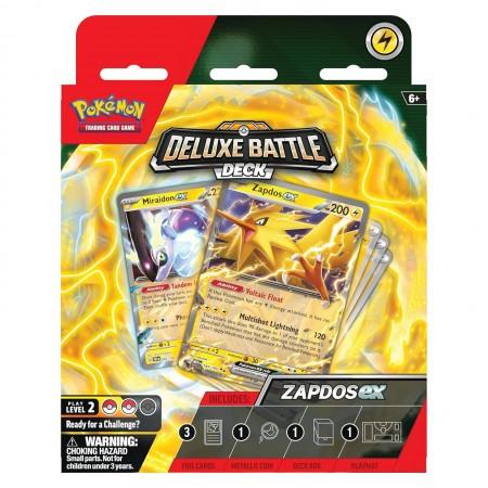 Pokémon Deluxe Battle Deck Zapdos Ex kortų kaladė Pokémon Deluxe Battle Deck Zapdos Ex kortų kaladė