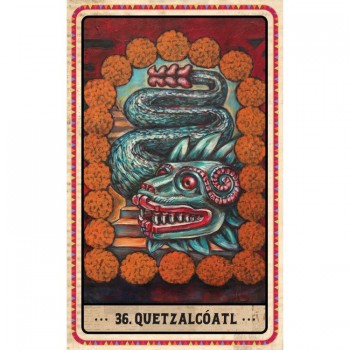 Kosmetinis defektas Dia De Los Muertos Oracle kortos Blue Angel