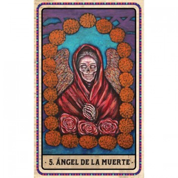 Kosmetinis defektas Dia De Los Muertos Oracle kortos Blue Angel