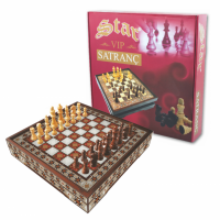 Kosmetinis defektas Vip Chess Set Hatem Lux L dydžio šachmatų rinkinys Star