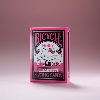 Kosmetinis defektas Hello Kitty Black & Pink žaidimo kortos Bicycle