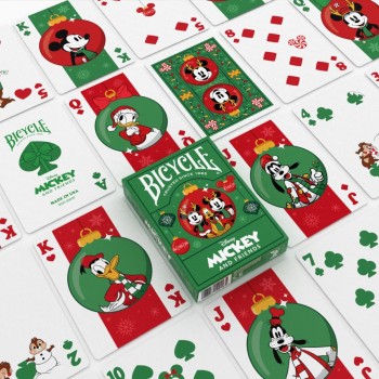 Disney Mickey and Friends Holiday žaidimo kortos Bicycle Disney Mickey and Friends Holiday žaidimo kortos Bicycle
