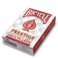 Bicycle Prestige Jumbo pokerio kortos (Raudonos)