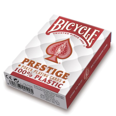 Bicycle Prestige Jumbo pokerio kortos (Raudonos)