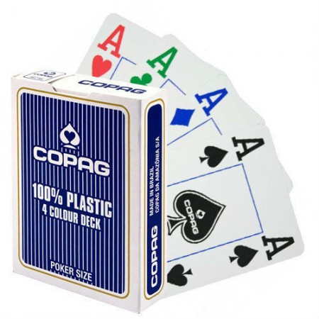 Copag 4 Colour pokerio kortos (Mėlynos)