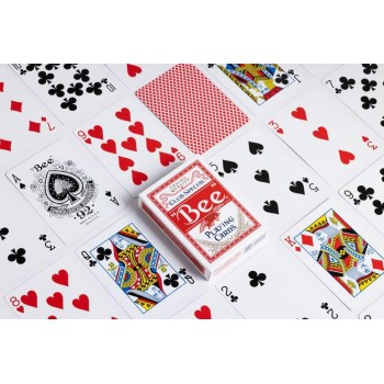 Bee Standard pokerio kortos (Raudonos)