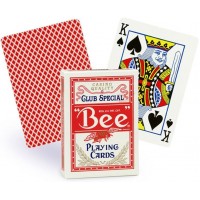 Bee Standard pokerio kortos (Raudonos)