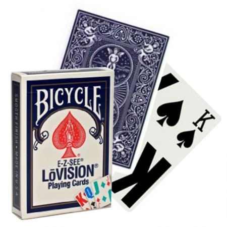 Bicycle E-Z-SEE LoVision kortos (Mėlynos)