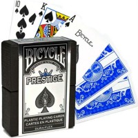 Bicycle Prestige Standard pokerio kortos dėžutėje (Mėlynos)