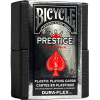Bicycle Prestige Standard pokerio kortos dėžutėje (Raudonos)