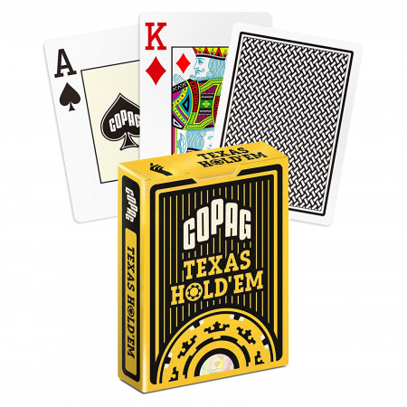 Copag Texas Hold'em pokerio kortos (Juodos)