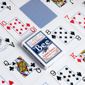 Bee Jumbo pokerio kortos (Mėlynos)