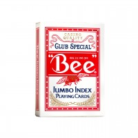 Bee Jumbo pokerio kortos (Raudonos)