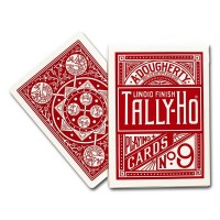 Bicycle Tally-Ho Fan back kortos (Raudonos) Bicycle Tally-Ho Fan back kortos (Raudonos)