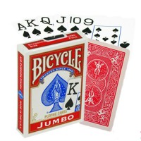 Bicycle Rider Jumbo pokerio kortos (Raudonos)