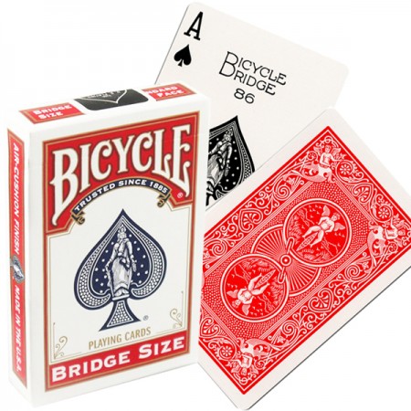Bicycle Rider Back Bridge Size kortos (Raudonos)