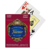 Fournier De Luxe 818 pokerio kortos (Raudonos)