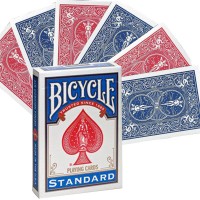 Bicycle Double Back Raudona/Mėlyna kortos