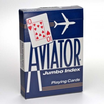 Aviator Jumbo pokerio kortos (Mėlynos)