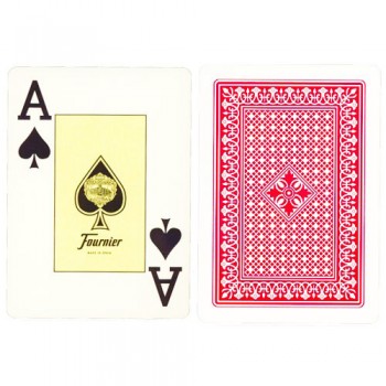 Fournier 818 pokerio kortos (Raudona)