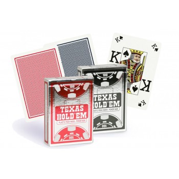 Copag Texas Holdem Peek Index pokerio kortos (Juodos)