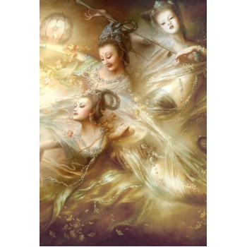 Kuan Yin Oracle pocket edition kortos kišeninis leidimas Blue Angel