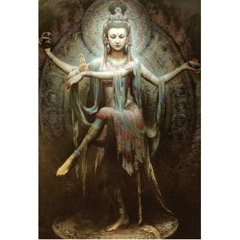 Kuan Yin Oracle pocket edition kortos kišeninis leidimas Blue Angel