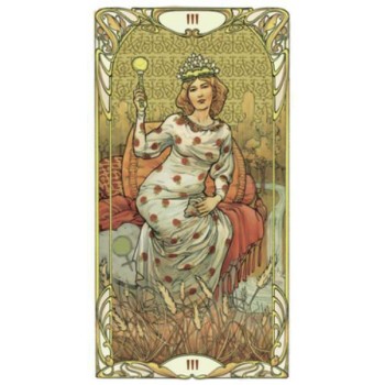 Golden Art Nouveau taro kortos Lo Scarabeo