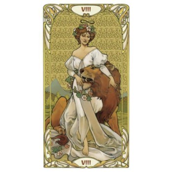 Golden Art Nouveau taro kortos Lo Scarabeo