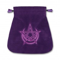 Pagan Moon satininis violetinis maišelis kortoms