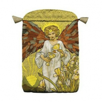 Art Nouveau satininis maišelis kortoms