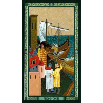 The Byzantine Tarot kortos ir knyga Schiffer Publishing