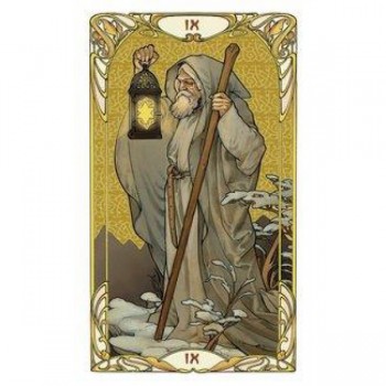 Golden Art Nouveau Tarot Mini kortos Lo Scarabeo