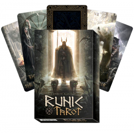 Runic Tarot Kit kortos ir knyga Lo Scarabeo