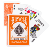Bicycle Rider Back kortos (Oranžinės)