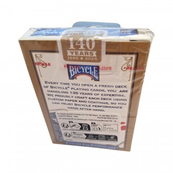 Bicycle Rider Standard pokerio kortos auksiniu apvadu (Mėlynos)