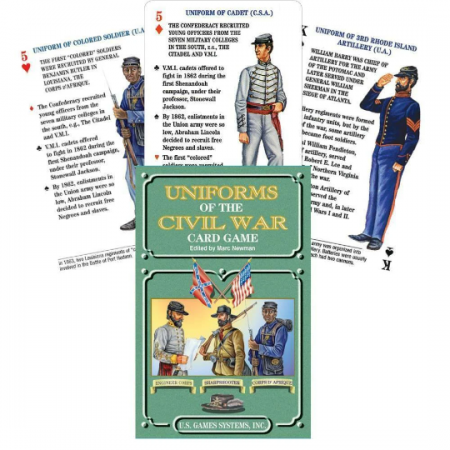 Uniforms of the Civil War žaidimo kortos